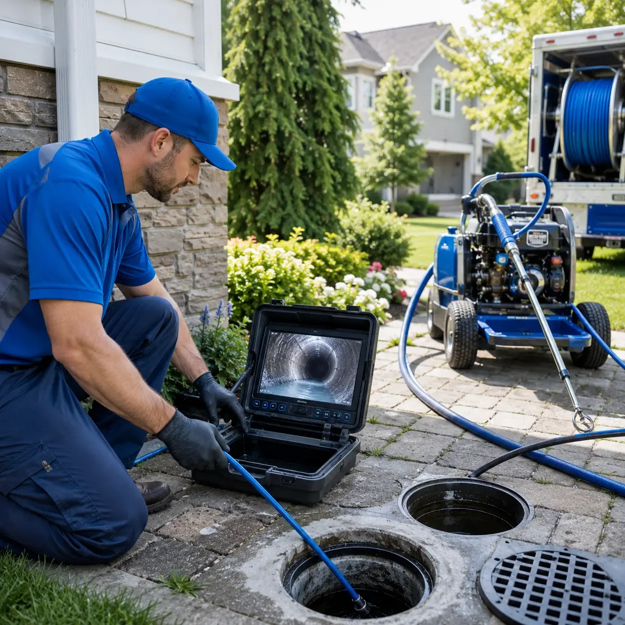 Outdoor drain cleaning professionals serving Huffman, TX