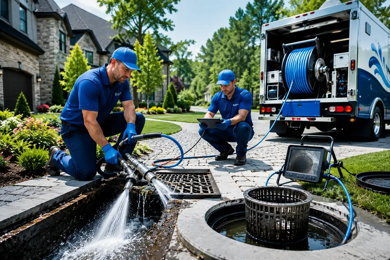 Local outdoor drain cleaning professionals in Huffman, TX