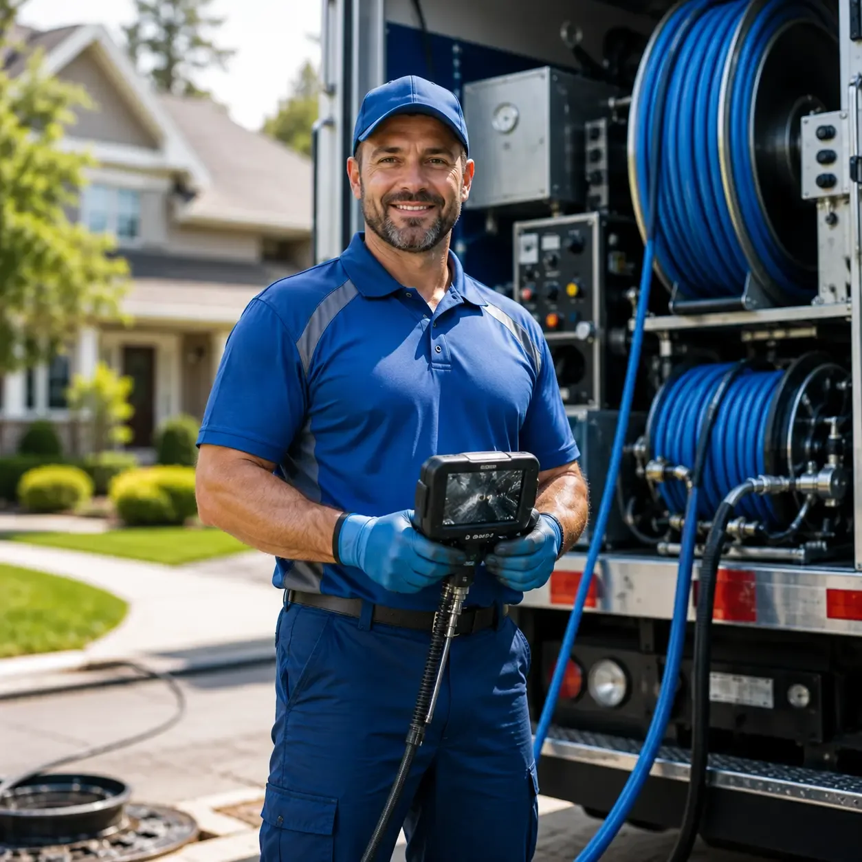 Local outdoor drain cleaning specialists in Huffman, TX